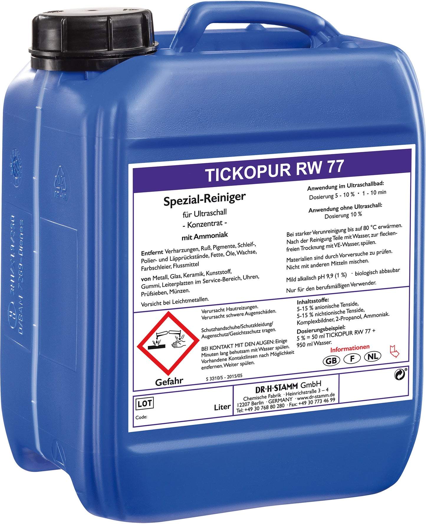 TICKOPUR RW 77 - 5 Liter